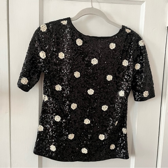 JCrew polka dot sequin shirt - Picture 5 of 5